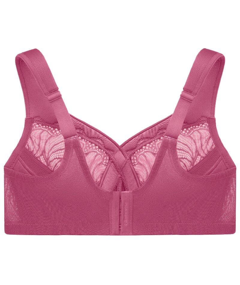 Glamorise MagicLift Natural Shape Support Wirefree Bra - Red Violet Bras 