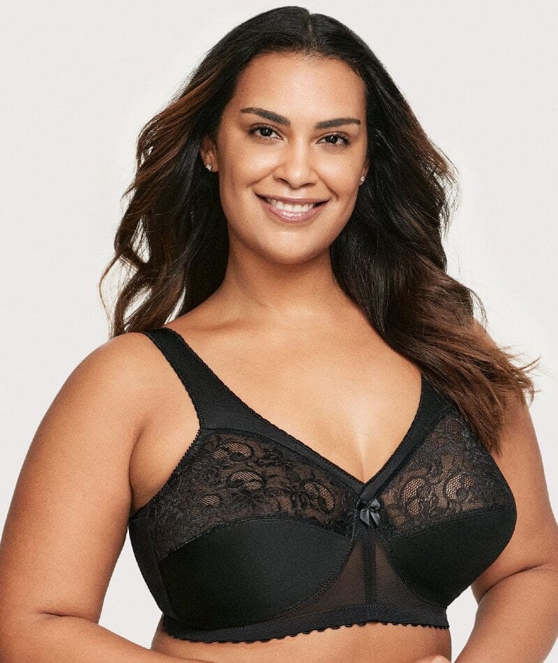 Glamorise MagicLift Original Wirefree Support Bra - Black Bras 