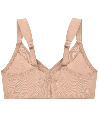 Glamorise MagicLift Seamless Wirefree Support T-Shirt Bra - Cafe Bras 