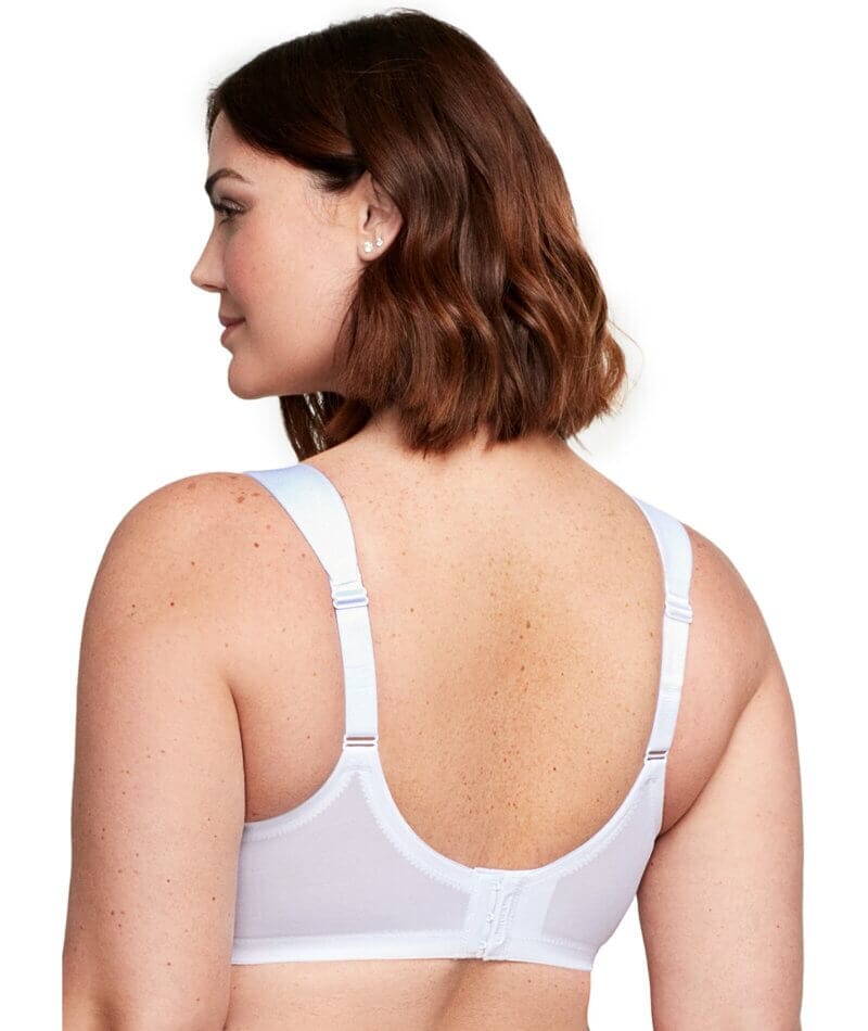 Glamorise MagicLift Seamless Wirefree Support T-Shirt Bra - White Bras 