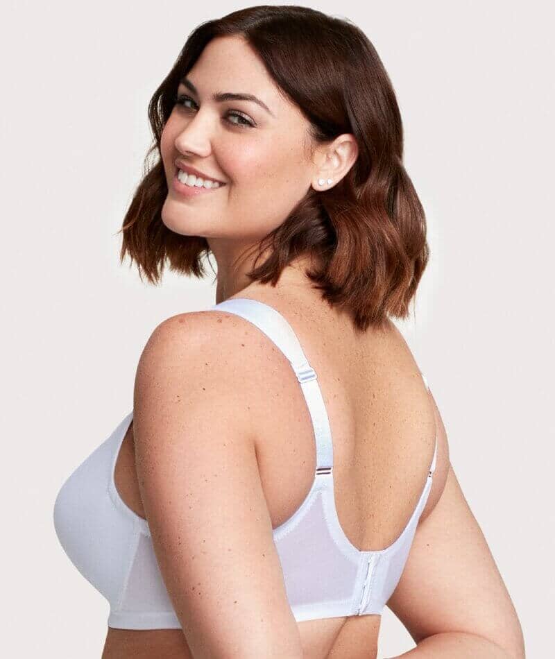 Glamorise MagicLift Seamless Wirefree Support T-Shirt Bra - White Bras 