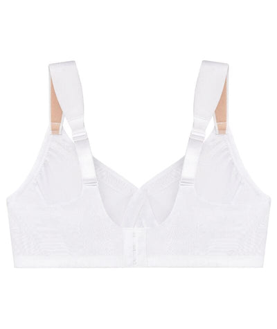 Glamorise MagicLift Seamless Wirefree Support T-Shirt Bra - White Bras 