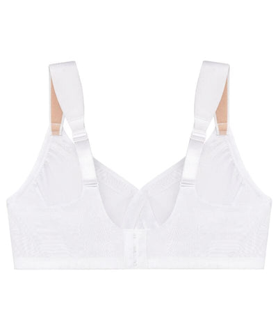 Glamorise MagicLift Seamless Wirefree Support T-Shirt Bra - White Bras 