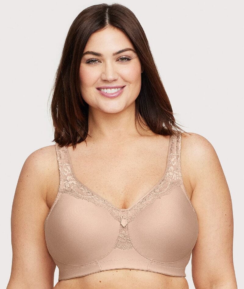 Glamorise Magiclift Seamless Wire-Free Everyday Bra - Cafe Bras  