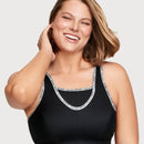 Glamorise No-Bounce Camisole Wire-Free Sports Bra - Black