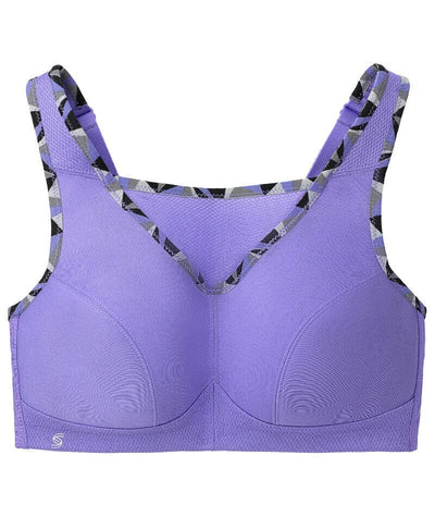 Glamorise No-Bounce Camisole Wirefree Sports Bra - Purple Bras 