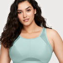 Glamorise No-Sweat Mesh Wire-Free Sports Bra - Jade