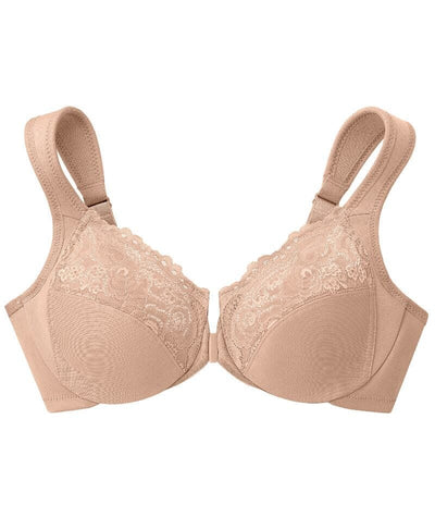 Glamorise WonderWire Front-Closure Bra - Cafe Bras 