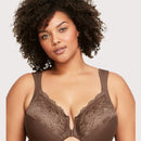 Glamorise WonderWire Front-Closure Bra - Mocha