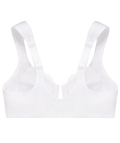 Glamorise WonderWire Front-Closure Bra - White Bras 