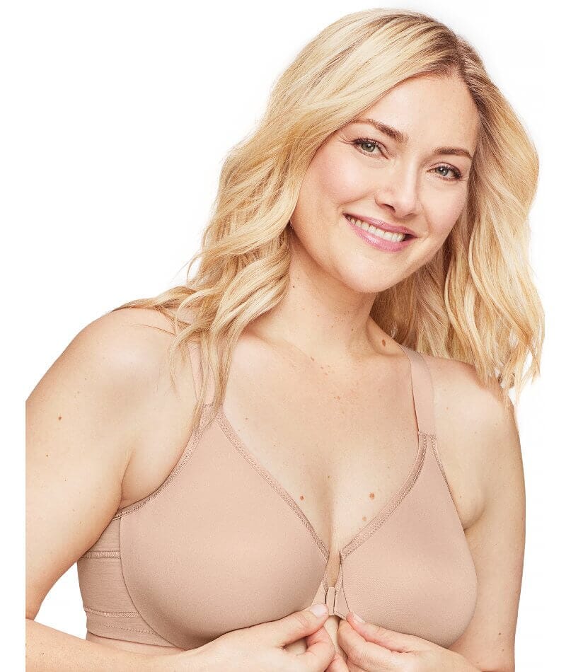 Glamorise WonderWire Front-Closure Posture Bra - Cafe Bras 