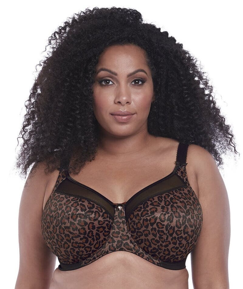 Goddess Kayla Underwire Banded Bra - Dark Leopard Bras  