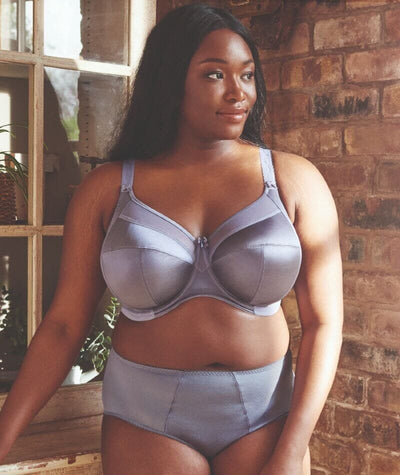 Goddess Keira Underwired Banded Bra - Blue Granite Bras 