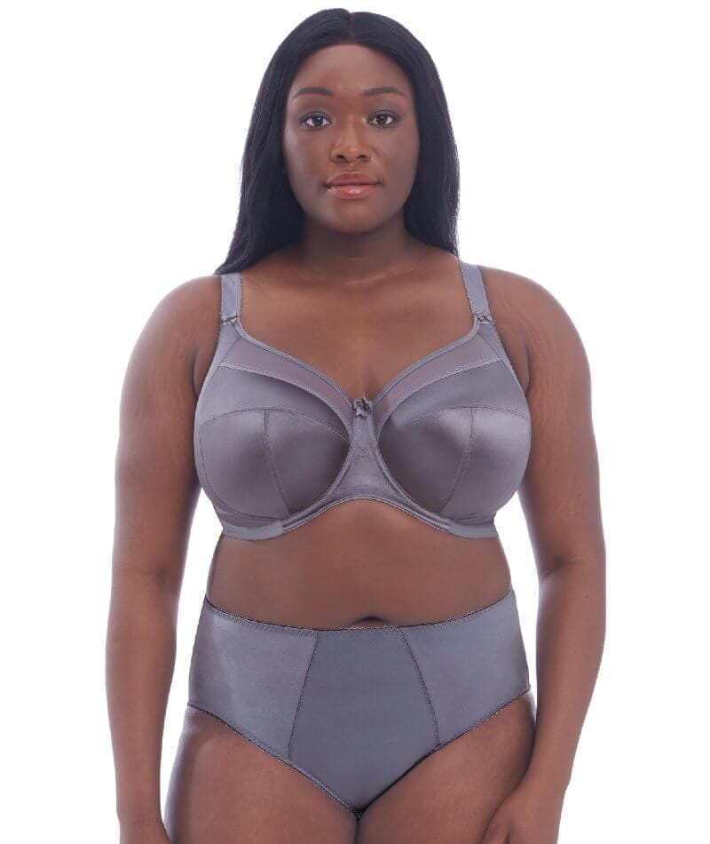 Goddess Keira Underwired Banded Bra - Blue Granite Bras 