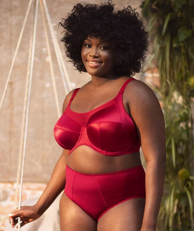 Goddess Keira Underwired Full Cup Bra - Crimson Bras 