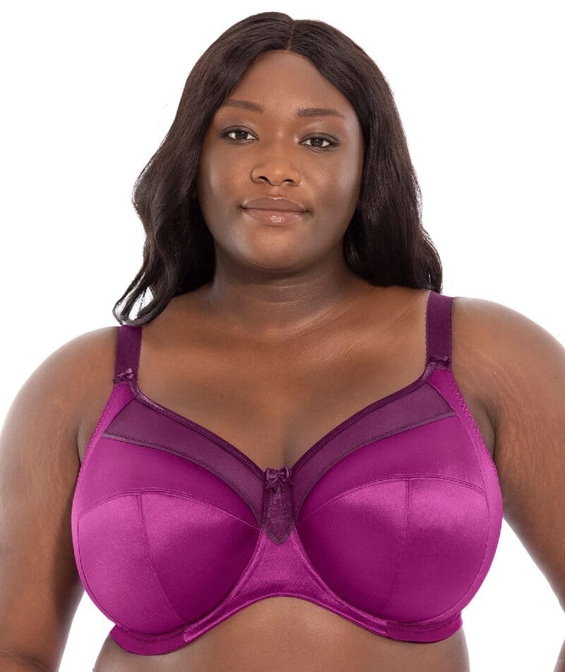 Goddess Keira Underwired Banded Bra - Magenta Mix Bras 