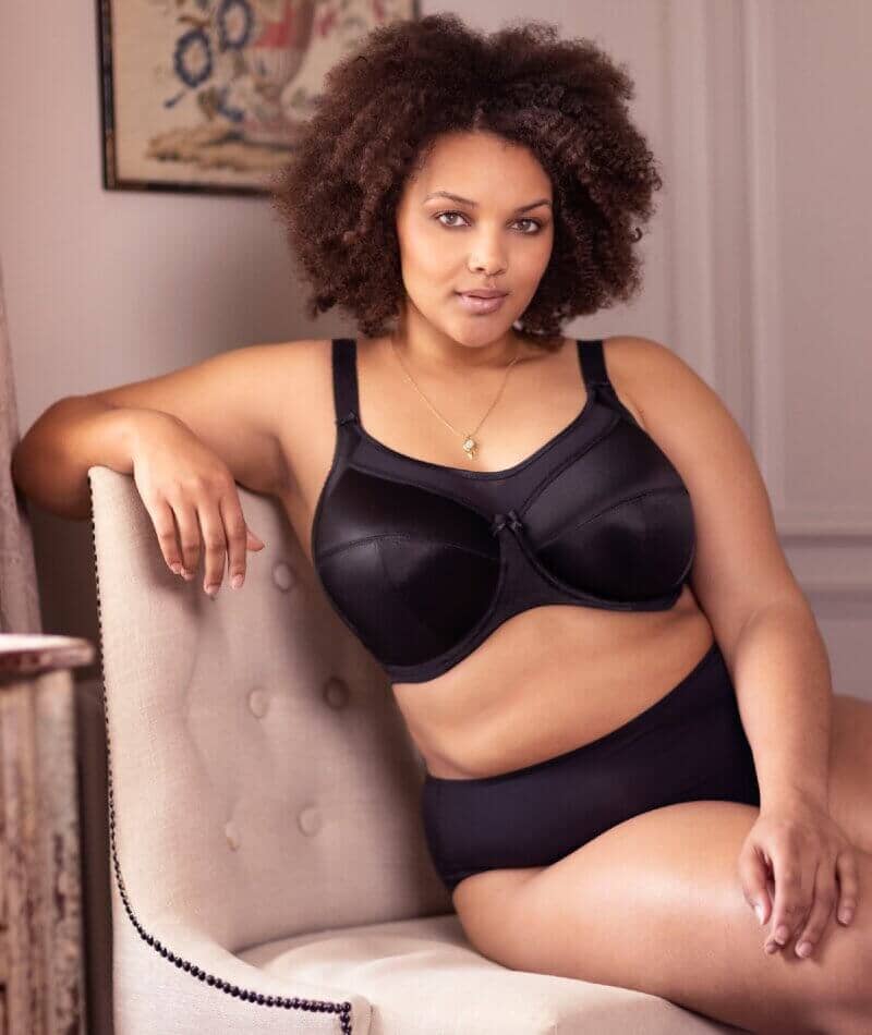 Goddess Keira Underwired Full Cup Bra - Black Bras 