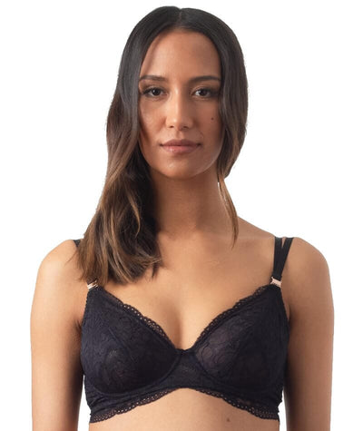 Hotmilk Heroine Plunge Nursing Bra - Black Bras 