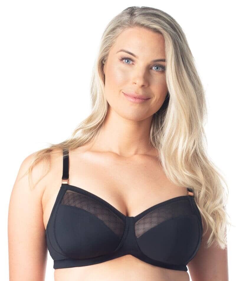 Hotmilk Lunar Eclipse Nursing Wirefree Bra - Black Bras 