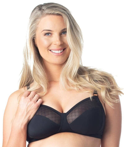 Hotmilk Lunar Eclipse Nursing Wirefree Bra - Black Bras 