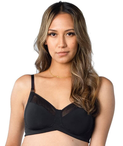 Hotmilk Lunar Eclipse Nursing Wirefree Bra - Black Bras 