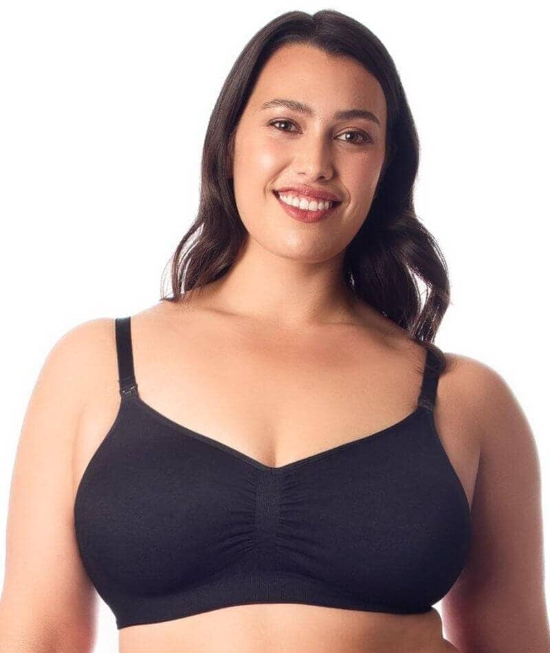 Hotmilk My Necessity Full Cup Wirefree Maternity & Nursing Bra - Black Bras 