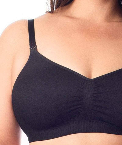 Hotmilk My Necessity Full Cup Wirefree Maternity & Nursing Bra - Black Bras 