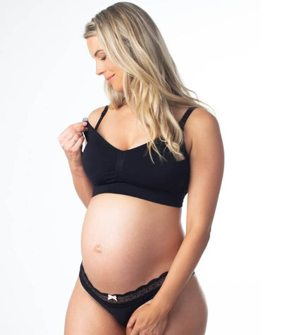 Hotmilk My Necessity Full Cup Wirefree Maternity & Nursing Bra - Black Bras 