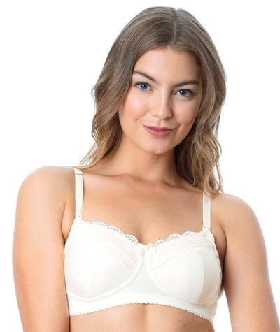 Hot Milk Show Off Maternity Wirefree Nursing Bra - Ivory Bras 