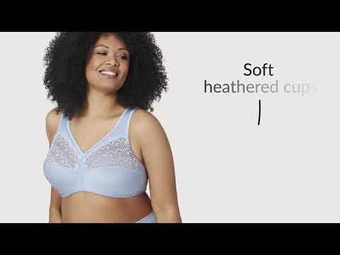 Glamorise Magiclift Moisture Control Wire-Free Bra - Pink Heather