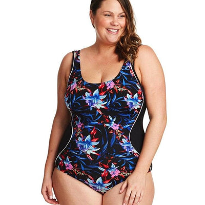 GENEVIEVE - CR948M-MH - Side Pannel Spliced Powernet Soft Cup One Piece