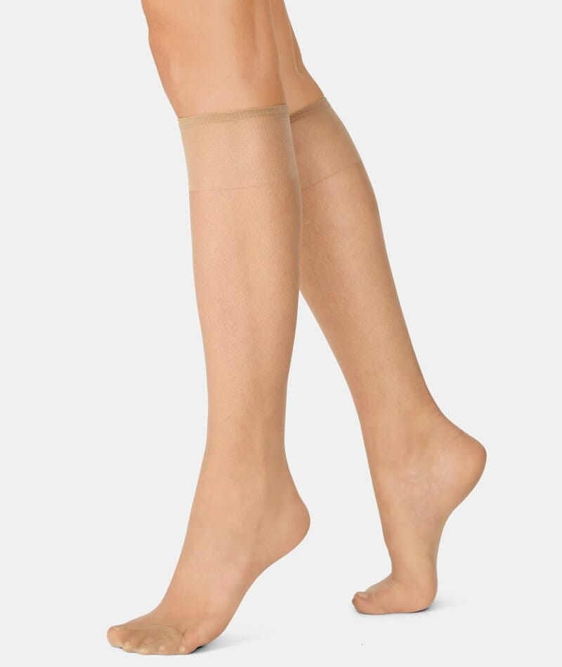 Kayser Silky Elastane Knee Hi 2 Pair Pack - Nubeige Hosiery  