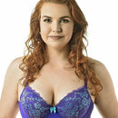 Lady Emprezz Frenchie Padded Shaping Bra - Purple/Aqua