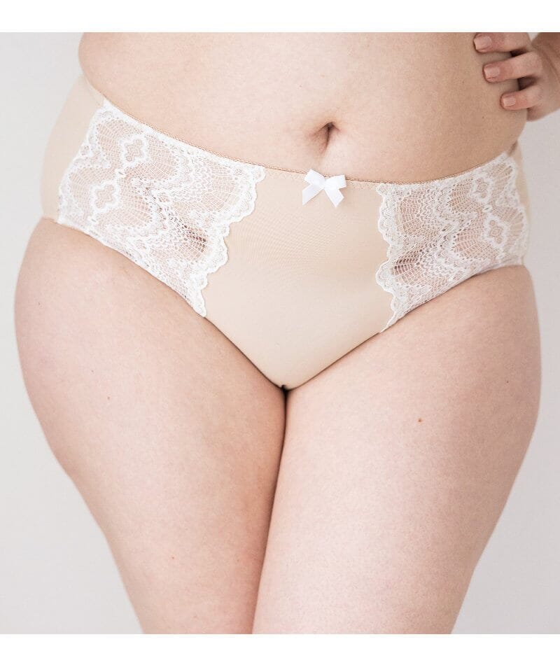 Lady Emprezz Sandy High Waist Brief - Beige Knickers  