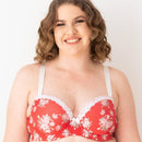 Lady Emprezz Shirley Underwire Contour Bra - Red Vintage