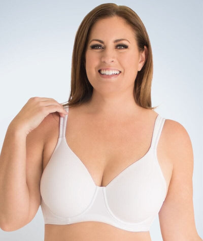 Leading Lady Molded Padded Seamless Non-Underwired Bra - White Bras 
