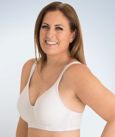 Leading Lady Molded Padded Seamless Non-Underwired Bra - White Bras 