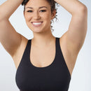 Leading Lady Wirefree Crop Top - Black