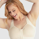 Leading Lady Lillian Back Smoothing Front Close Wirefree Bra - Whisper Nude