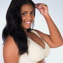 Leading Lady The Meryl Cotton Front Opening Wirefree Leisure Bra - Ecru