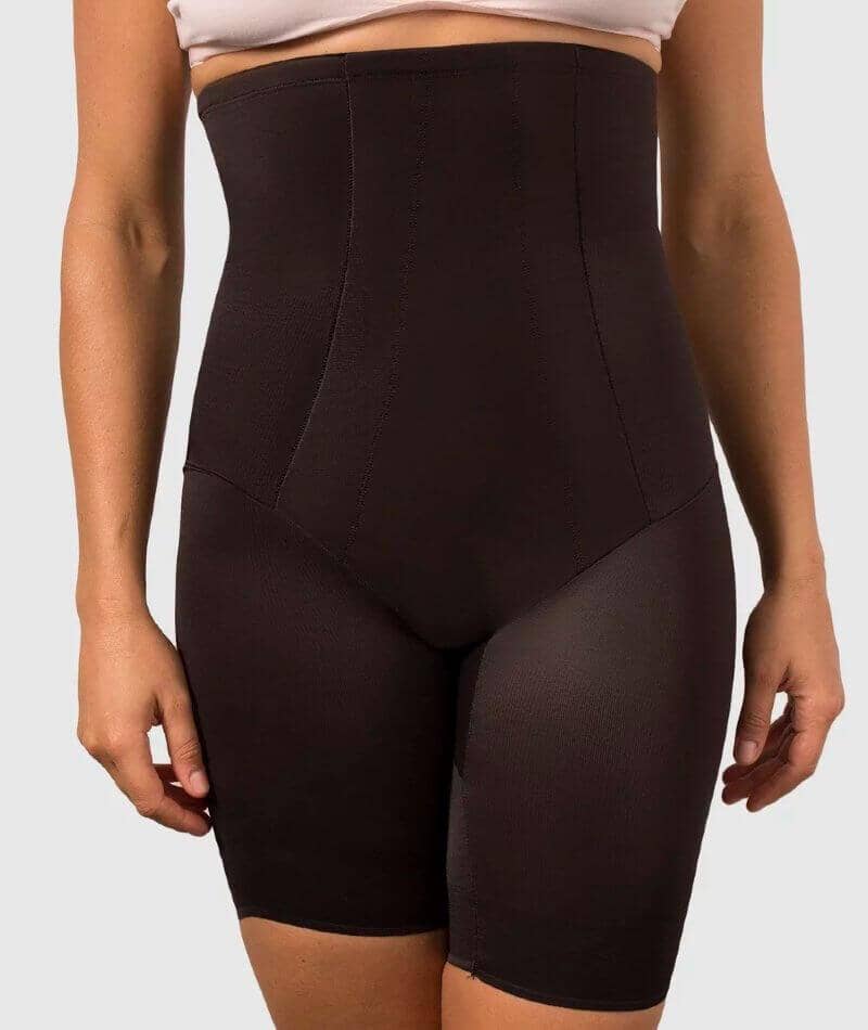 Miraclesuit Shape With An Edge High Waist Long Leg - Black Shapewear  