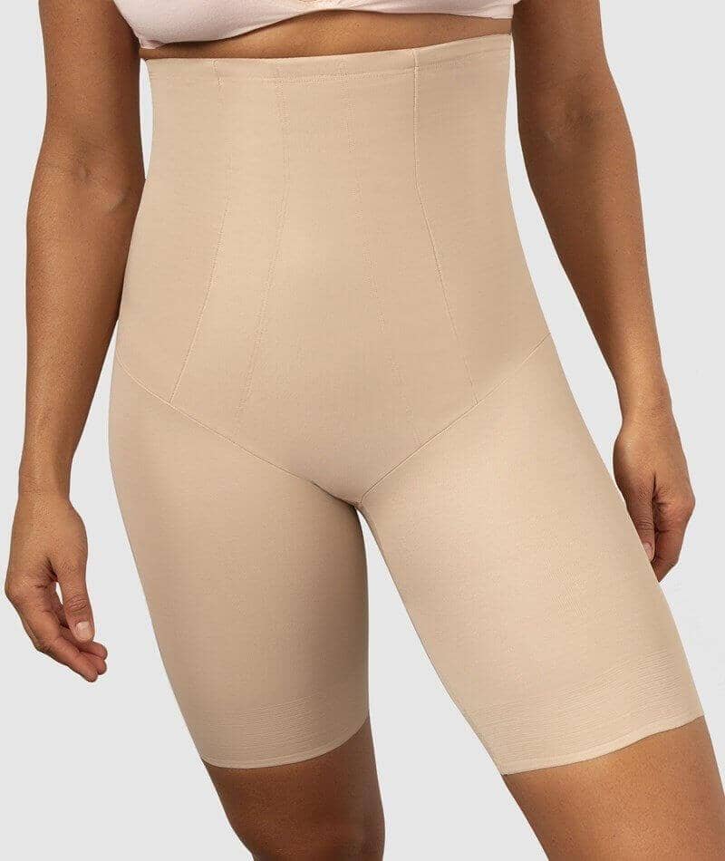 Miraclesuit Shape With An Edge High Waist Long Leg - Nude Shapewear  