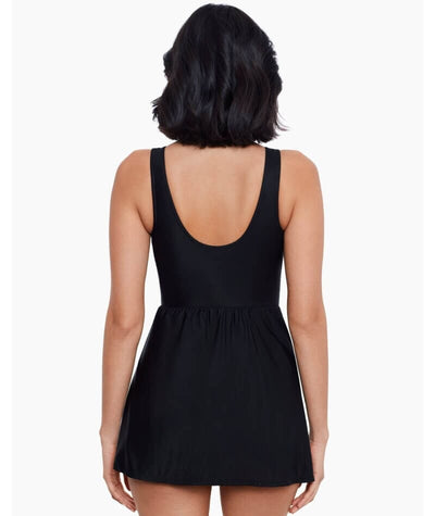 Miraclesuit Swim Must Have Marais Short Shaping DD-Cup Swim Dress - Black Swim 