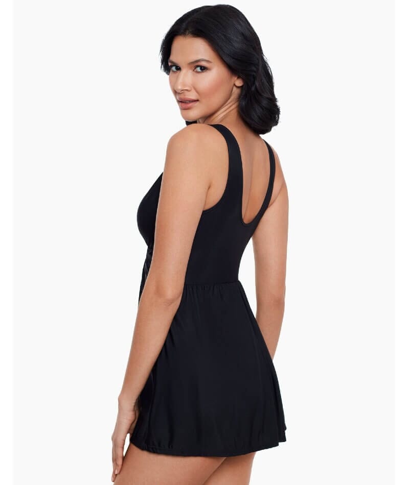 Miraclesuit Swim Must Have Marais Short Shaping DD-Cup Swim Dress - Black Swim 