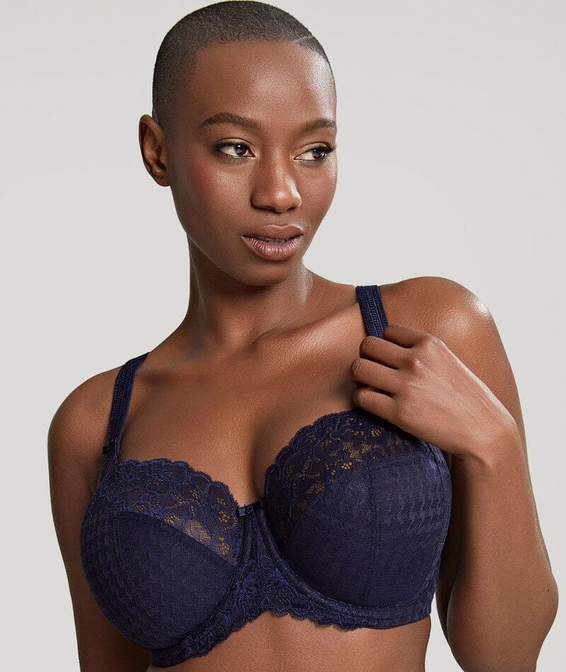 Panache Envy Underwired Balconnet Bra - Navy Bras  
