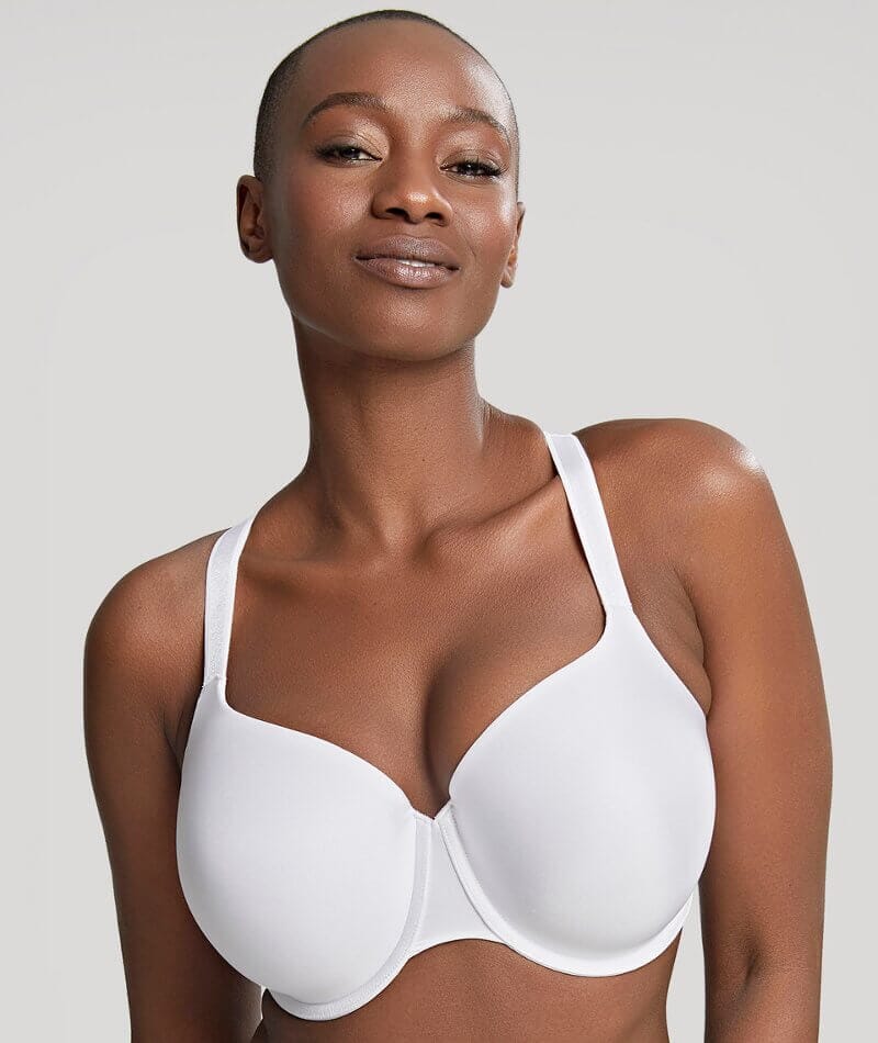 Panache Porcelain Elan Moulded Underwired T-Shirt Bra - White Bras  