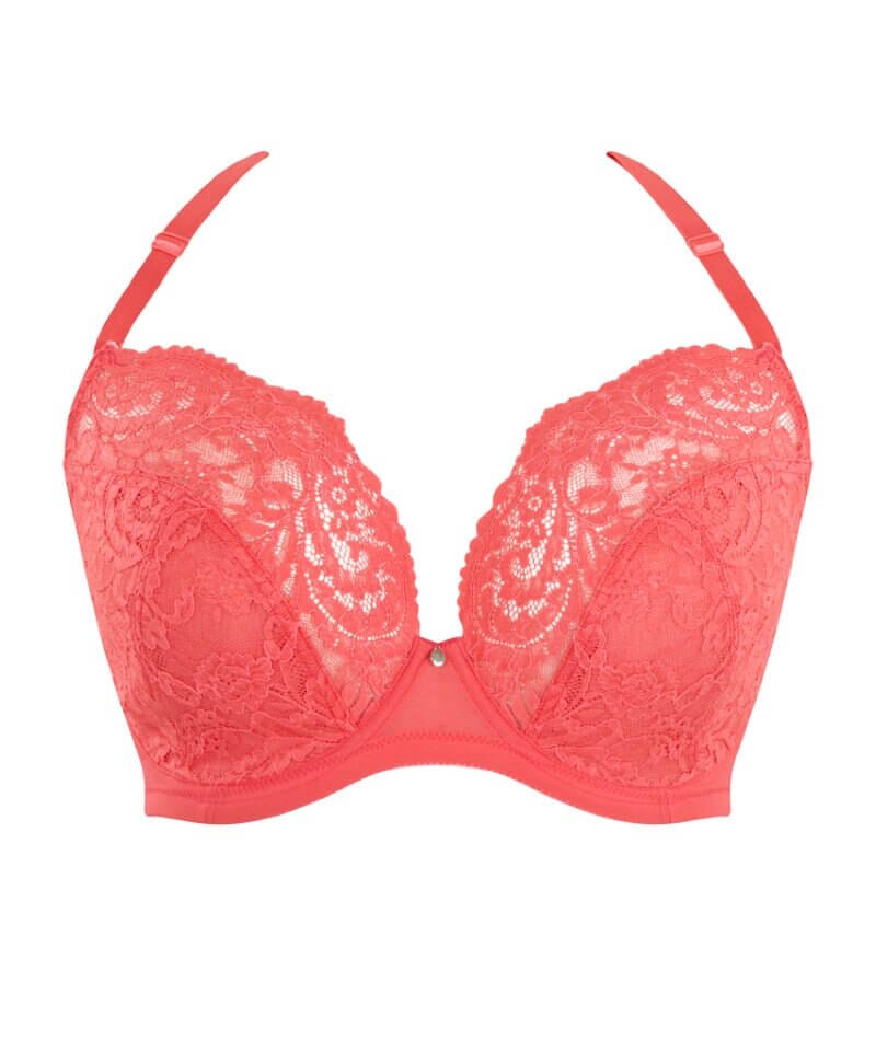 Panache Addison Non Padded Underwired Plunge Bra - Paradise Pink Bras 