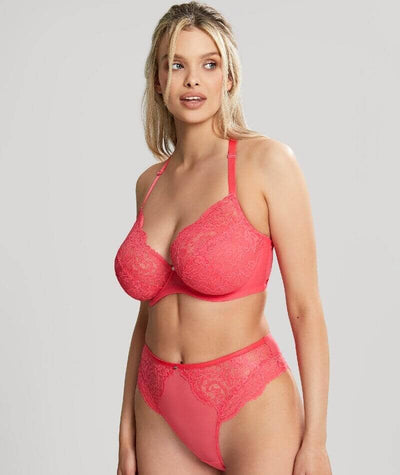 Panache Addison Non Padded Underwired Plunge Bra - Paradise Pink Bras 