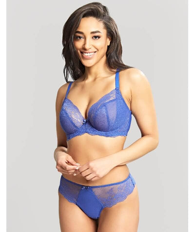 Panache Ana Underwired Plunge Bra - Blue Jewel Bras 