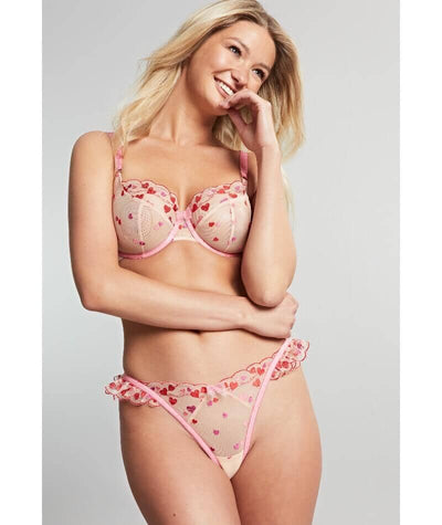 Panache Belle Thong - Heart Knickers 